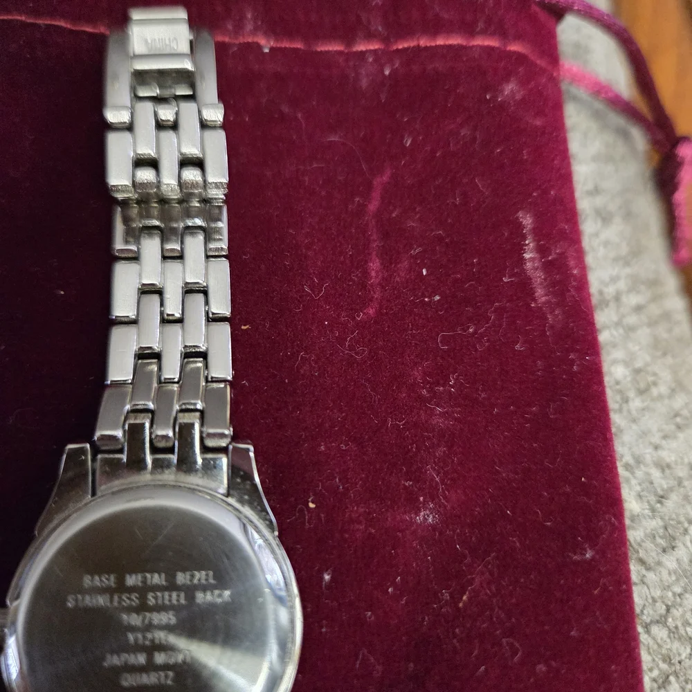 Anne Klein Silver Tone Bracelet Watch with Black Dial - Picture 5 of 7
